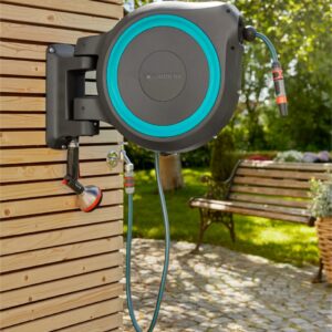 Gardena Wall Mounted Hose Box Rollup with Strong and Stable Wall Fixing